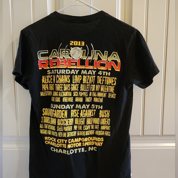 Authentic, Original, Vintage 2013 Carolina Rebellion Concert Shirt - Picture 3 of 5